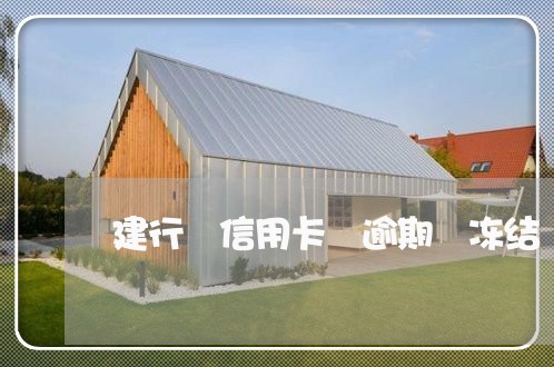 建行 信用卡 逾期 冻结 建行 信用卡 逾期 冻结